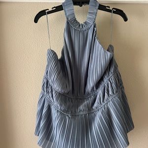 Light Blue Halter Top